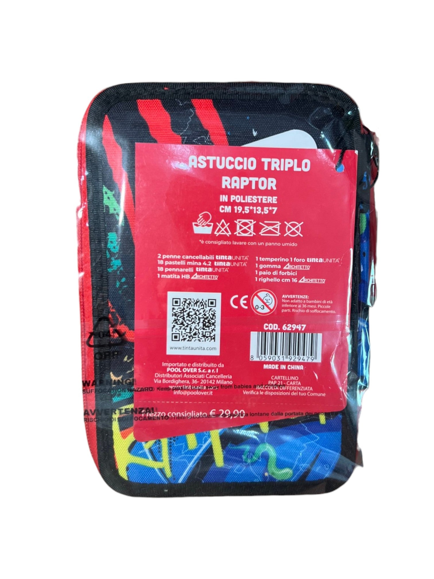 TINTA UNITA Young Astuccio 3 zip fantasia