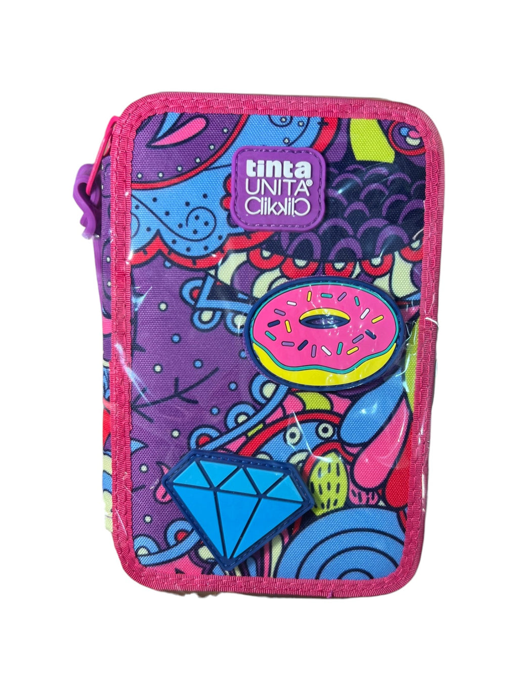 TINTA UNITA Click Astuccio 3 zip fantasia