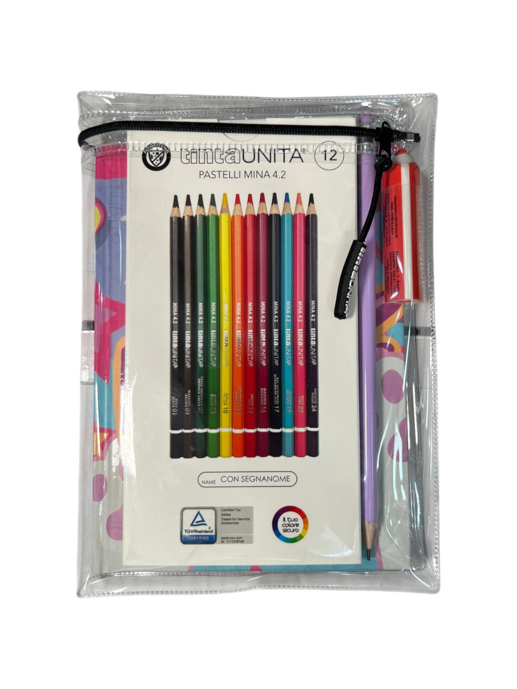 TINTA UNITA Young Diario scuola fantasia con pastelli