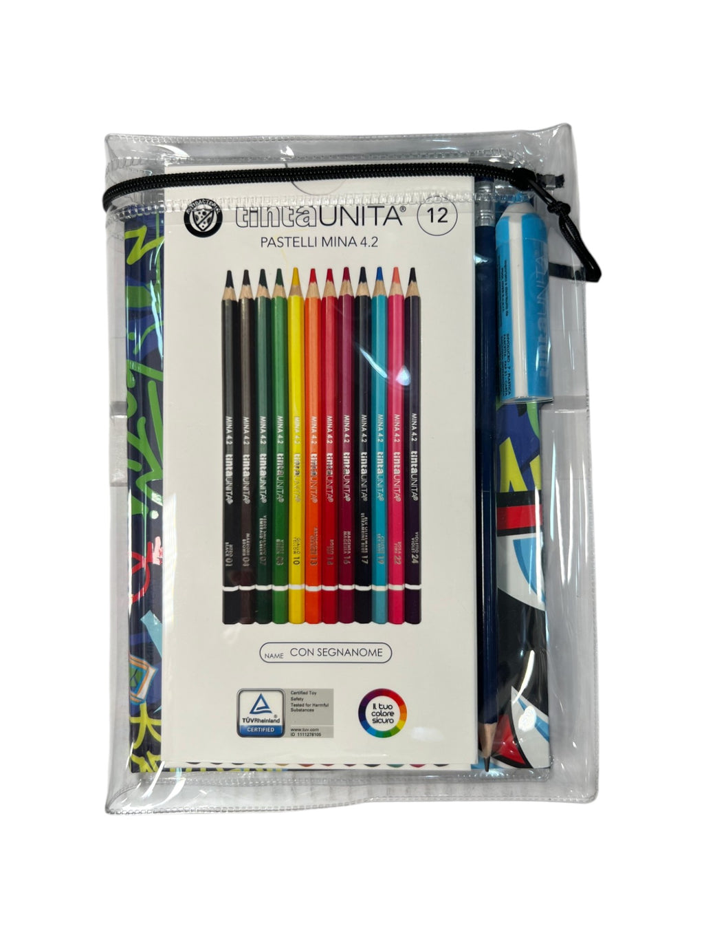 TINTA UNITA Young Diario scuola fantasia con pastelli