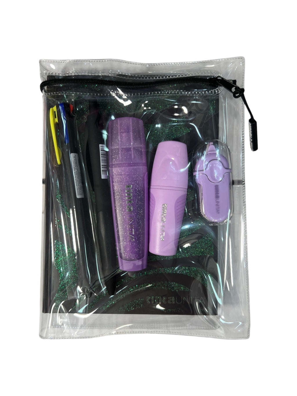 TINTA UNITA Diario scuola glitter con accessori