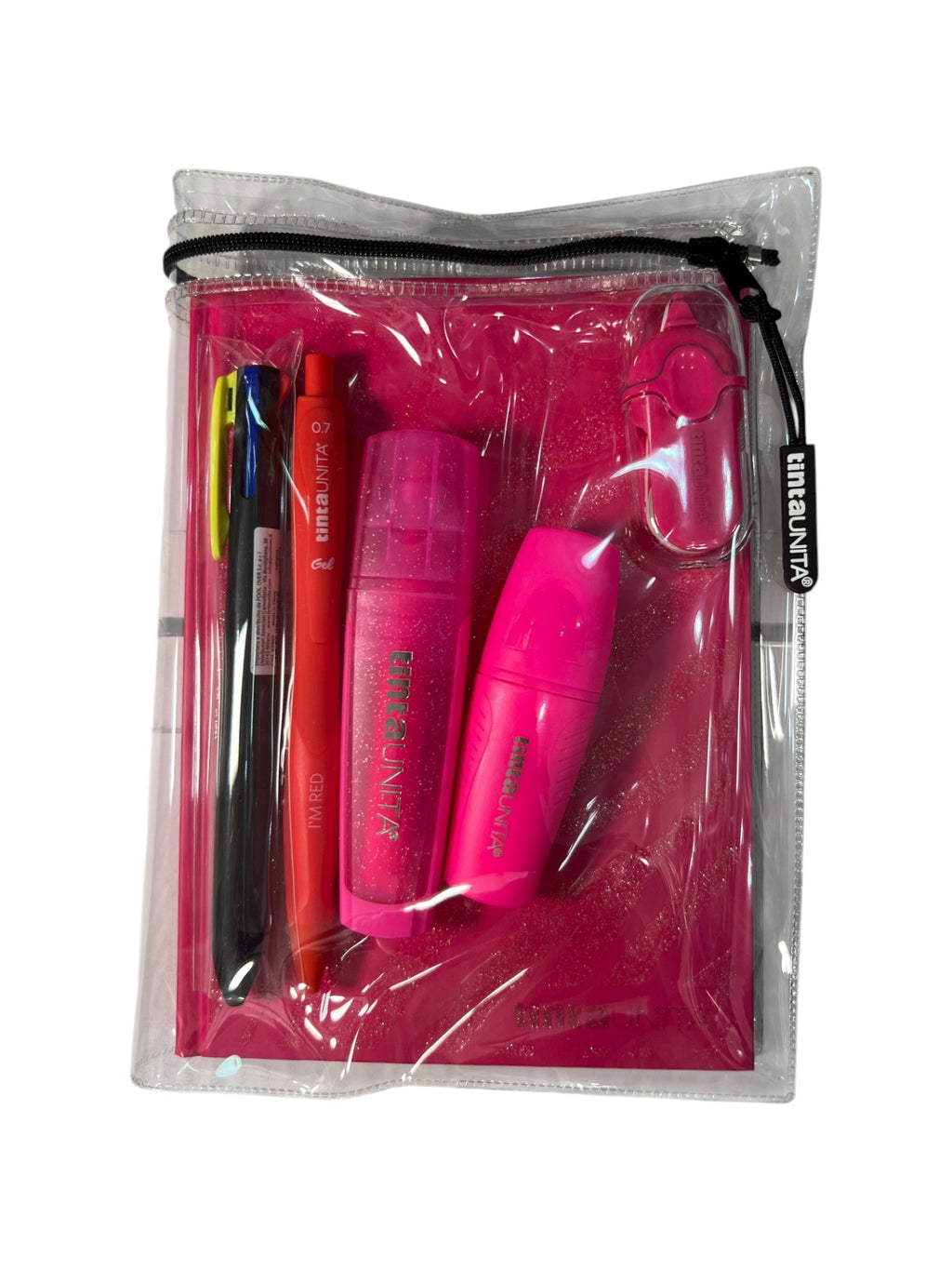 TINTA UNITA Diario scuola glitter con accessori