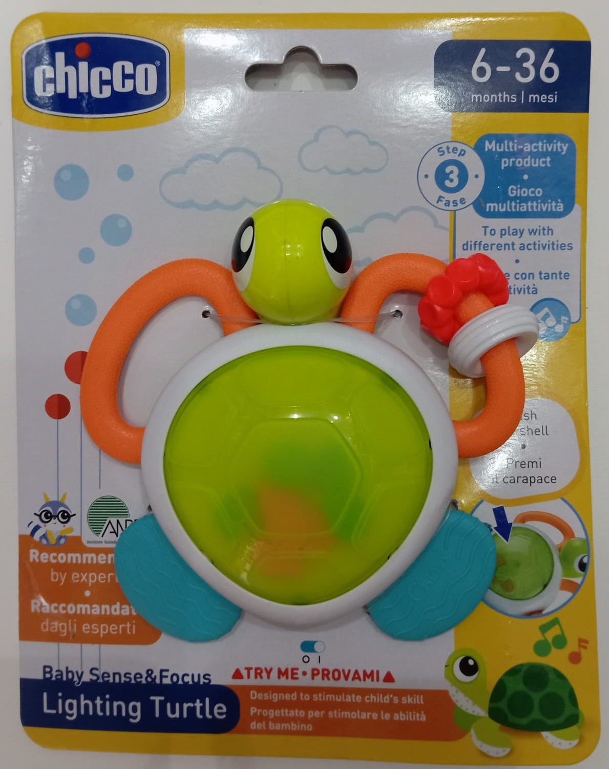 CHICCO 6-36 mesi Lighting Turtle