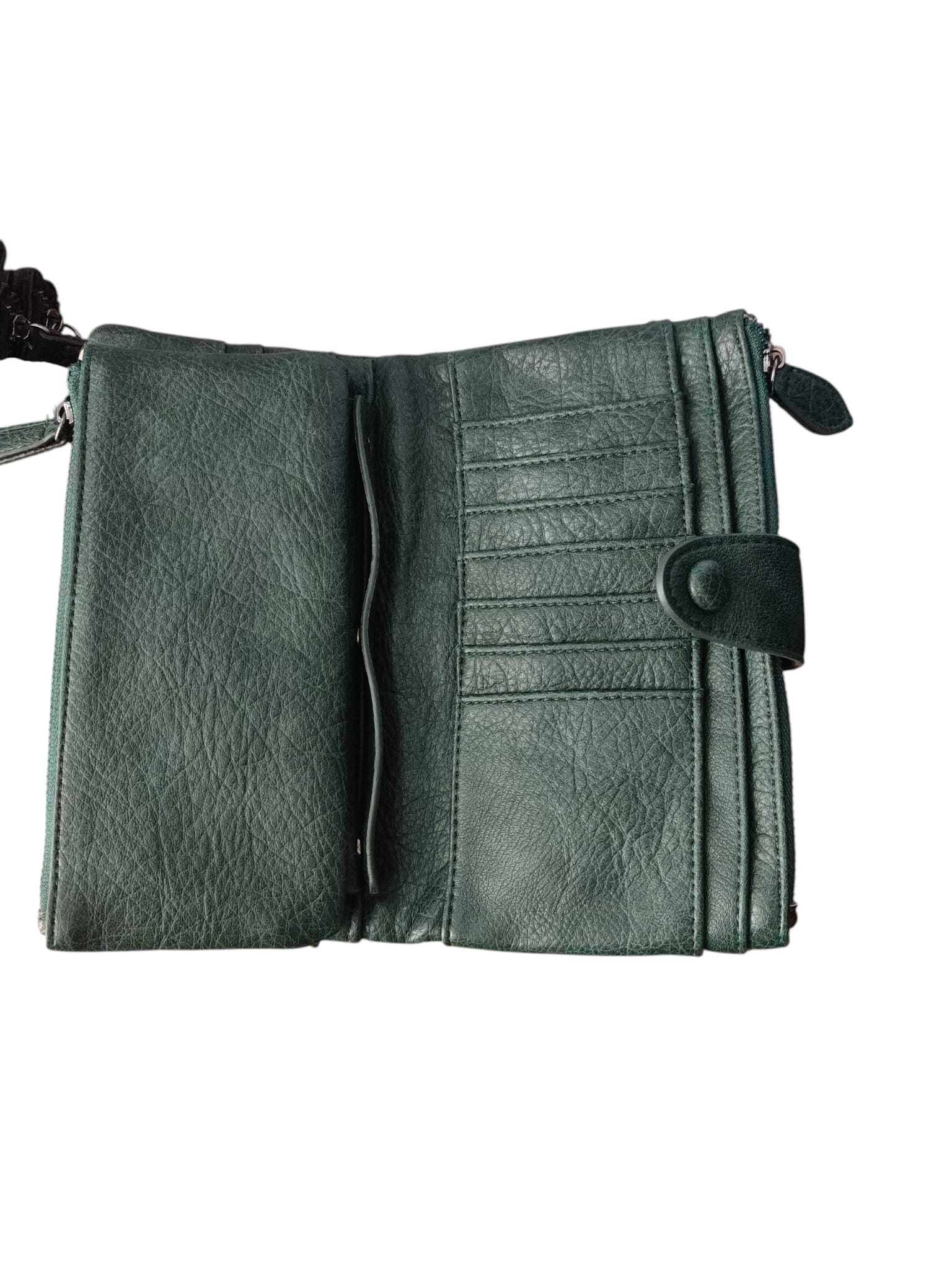 Portafoglio Donna Verde 20x10cm