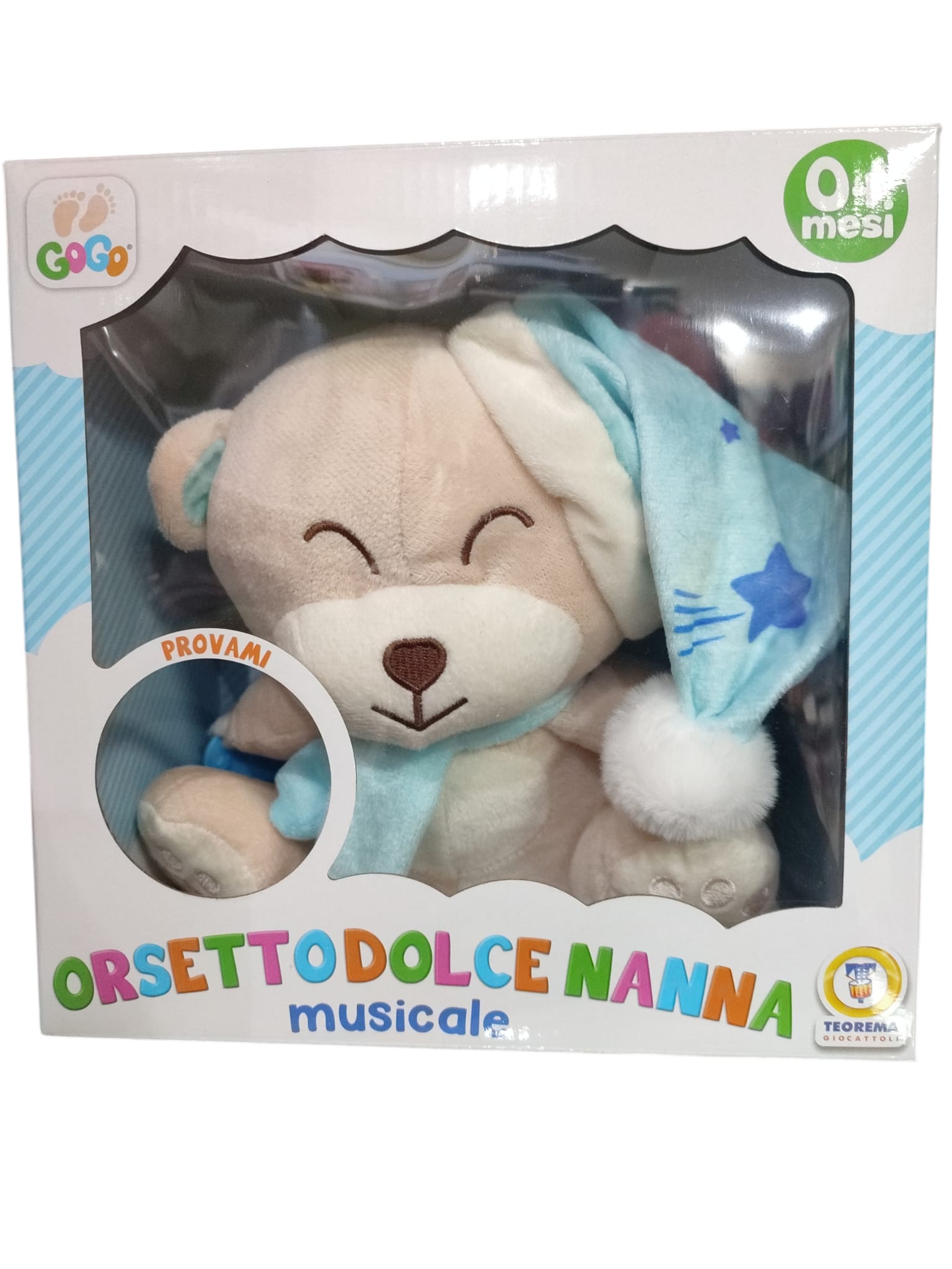 TEOREMA Peluche musicale 0 mesi+ Celeste