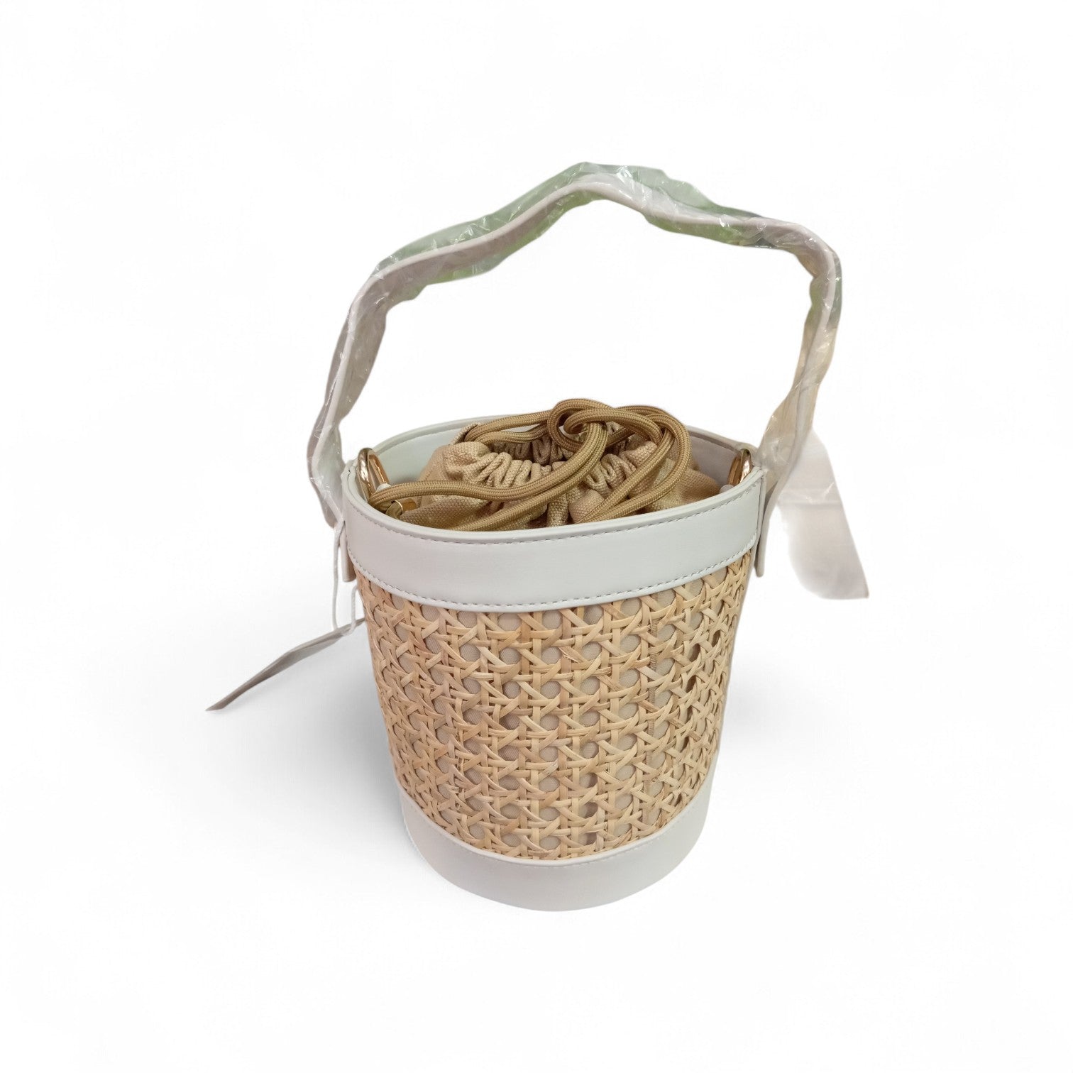 Secchiello con manico corto e tracolla