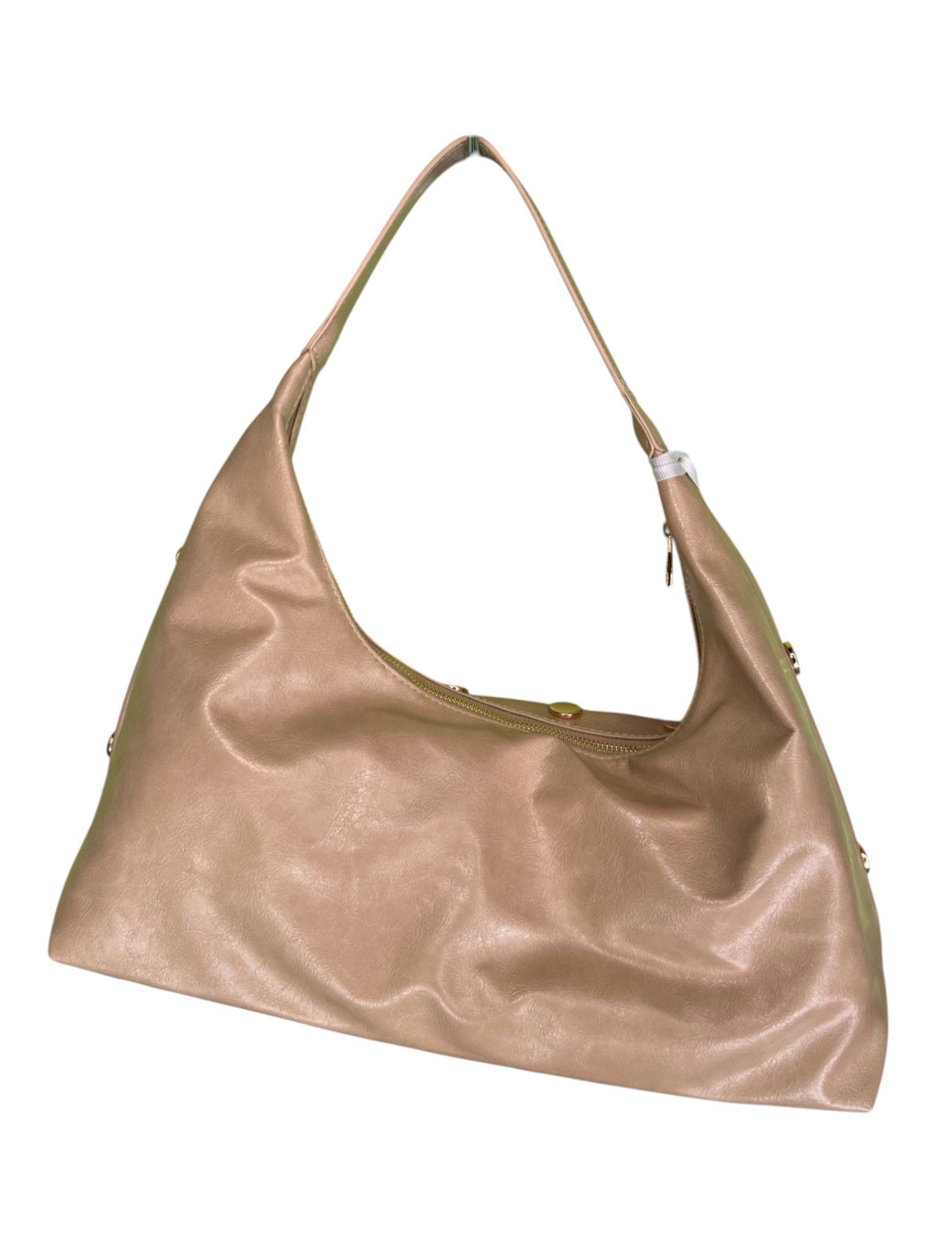 Borsa panna con borchie oro