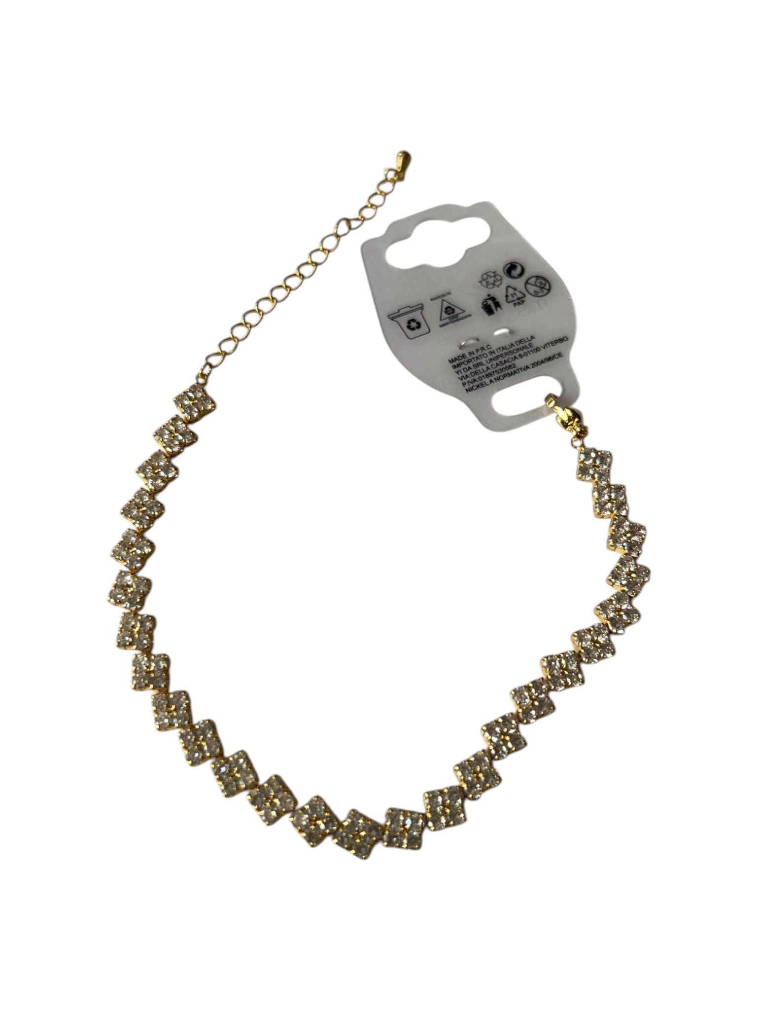 Bracciale Quadratini strass